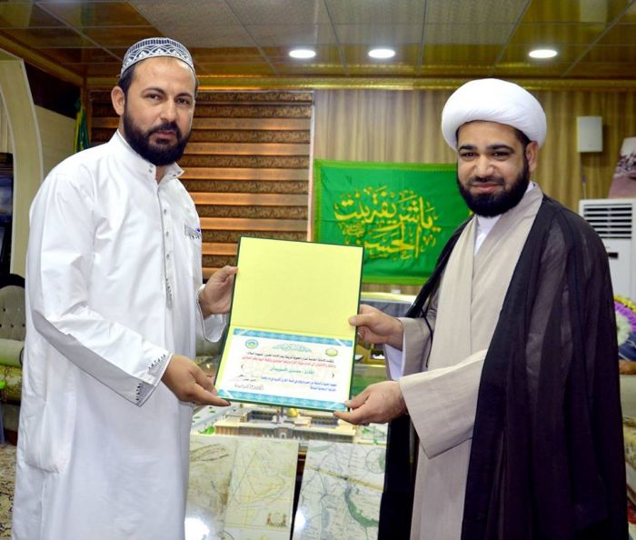 الأمانة الخاصة في مرقد العلوية شريفة بنت الإمام الحسن المجتبى (عليهما السلام) تكرم قرَّاء القران الكريم .....