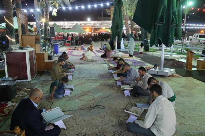 يستمر مركز القرآن الكريم في مرقد العلوية الطاهرة شريفة بنت الامام الحسن المجتبى (عليهما السلام) بأقامة الجلسات القرآنية المباركة في الصحن الشريف للمرق