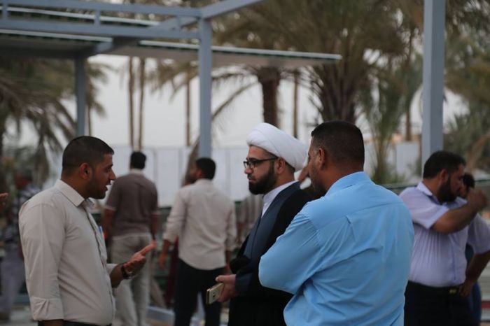 تفقد الامين الخاص لمرقد العلوية الطاهرة شريفة بنت الامام الحسن المجتبى (عليهما السلام ) سماحة الشيخ رؤوف الفتلاوي (دام توفيقة).
