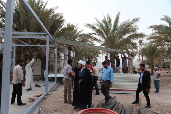 تفقد الامين الخاص لمرقد العلوية الطاهرة شريفة بنت الامام الحسن المجتبى (عليهما السلام ) سماحة الشيخ رؤوف الفتلاوي (دام توفيقة).