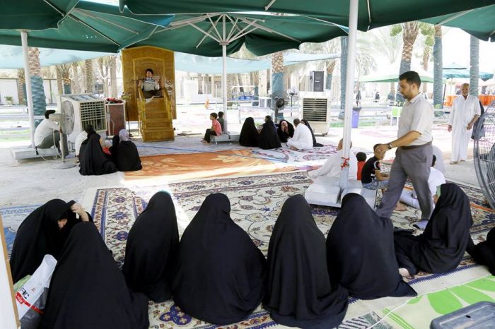 أقيمت محاضرة فقهية لسماحة الخطيب الحسيني السيد: صلاح الطالقاني بعنوان : (البذل المعنوي والمادي في سبيل الله وحب اهل البيت (ع) )