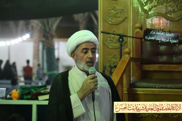 أُقِيمت صلاة الجماعة العِبادية في الصحن الشريف لمرقد العلوية شريفة بنت الإمامُ الحَسن المُجتبى (عليهما السلام )