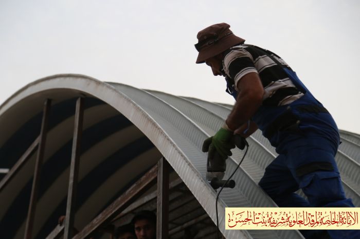تفقد الامين الخاص لمرقد العلوية الطاهرة شريفة بنت الامام الحسن المجتبى (عليهما السلام ) سماحة الشيخ رؤوف الفتلاوي (دام توفيقة)
