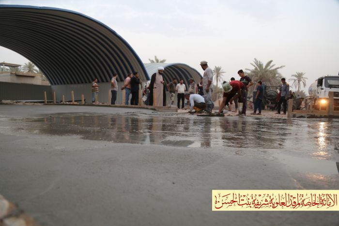 تفقد الامين الخاص لمرقد العلوية الطاهرة شريفة بنت الامام الحسن المجتبى (عليهما السلام ) سماحة الشيخ رؤوف الفتلاوي (دام توفيقة)