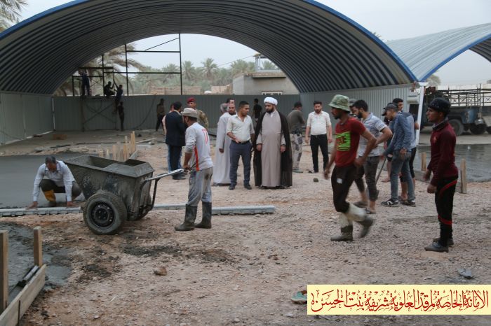 تفقد الامين الخاص لمرقد العلوية الطاهرة شريفة بنت الامام الحسن المجتبى (عليهما السلام ) سماحة الشيخ رؤوف الفتلاوي (دام توفيقة)