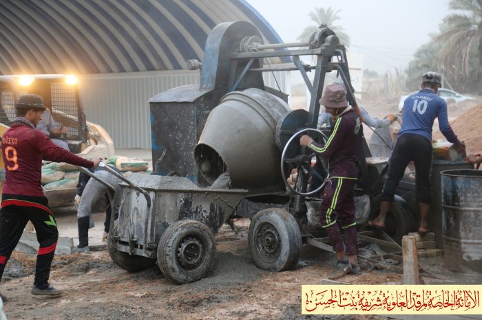 تفقد الامين الخاص لمرقد العلوية الطاهرة شريفة بنت الامام الحسن المجتبى (عليهما السلام ) سماحة الشيخ رؤوف الفتلاوي (دام توفيقة)