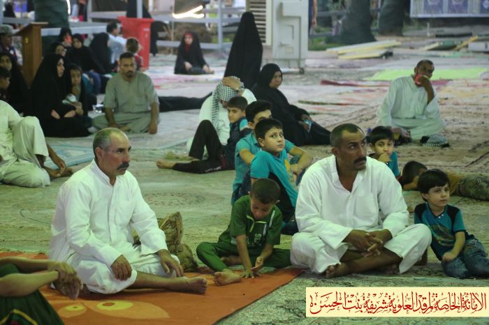 بسم الله الرحمن الرحيم ( ذَلُكِ وَمٌنَ يَْعظٌمٌ شِْعائرَ الُلُُه فَانَُها مٌنَ تْقًوَى الُقًلُوَبّ ) اقامت الامانة الخاصة لمرقد العلوية شريفة بنت الام