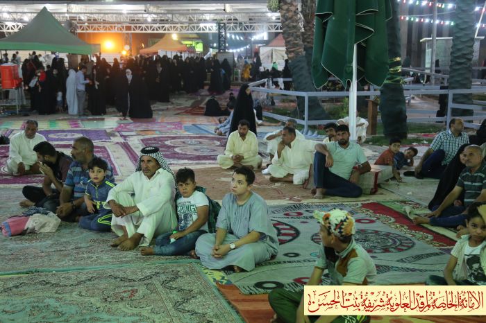 بسم الله الرحمن الرحيم ( ذَلُكِ وَمٌنَ يَْعظٌمٌ شِْعائرَ الُلُُه فَانَُها مٌنَ تْقًوَى الُقًلُوَبّ ) اقامت الامانة الخاصة لمرقد العلوية شريفة بنت الام