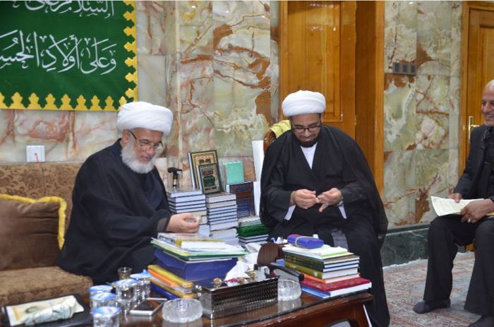 تشرف وفد الامانة الخاصة لمزار العلوية شريفة بنت الامام الحسن(عليهما السلام) بزيارة المولى المقدس أبي عبدالله الحسين(عليه السلام).