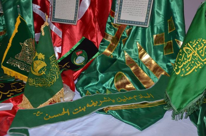 وفد من الأمانة الخاصة لمرقد العلويَّة الطاهرة شَريفة بنت الإمامُ الحَسن المجتبى(عليهما السلام) يشارك في افتتاح معرض الرايات ومعالم العراق عبر العصور ف
