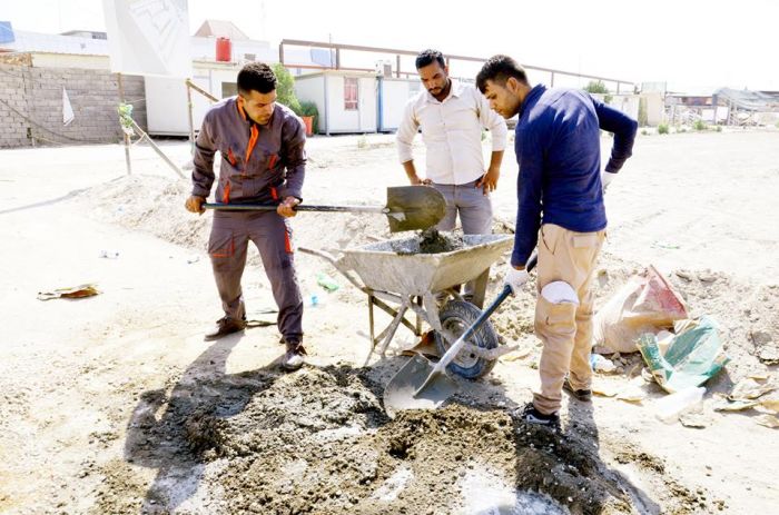 جانب من اعمال الشعبة الهندسية