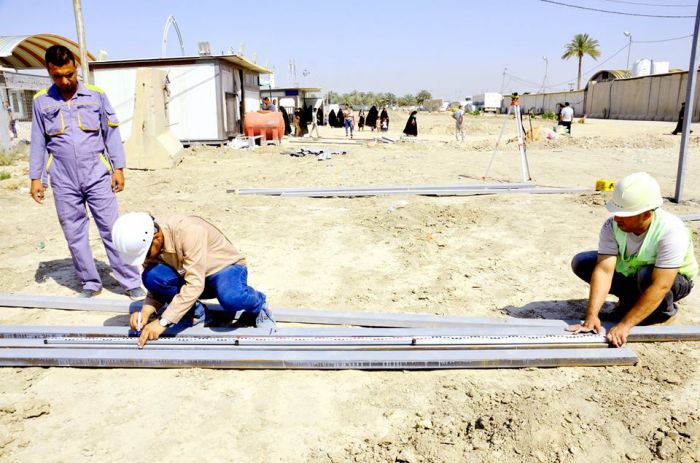 جانب من اعمال الشعبة الهندسية