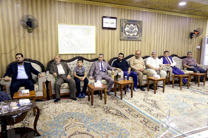 أستقبلَ الأمين الخاص لمَرقد العلويَّة السيَّدة شريفة بنت الإمام الحسن المجتبى (عَليهما السلام ) مُدير مكتب مزارات ديالى .