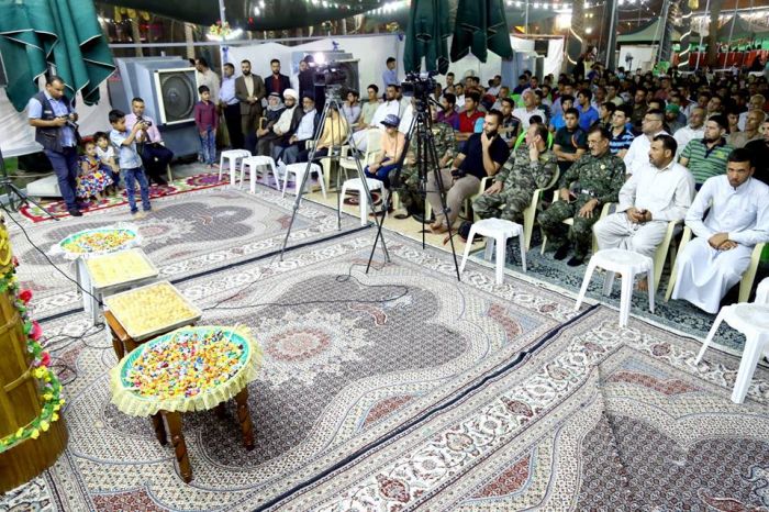 أقامت هيئة العلوية شريفة بنت الإمام الحسن المجتبى ( عليهما السلام) التابعة للمرقد الشريف محفلاً بهيجاً بمناسبة زواج النور من النور