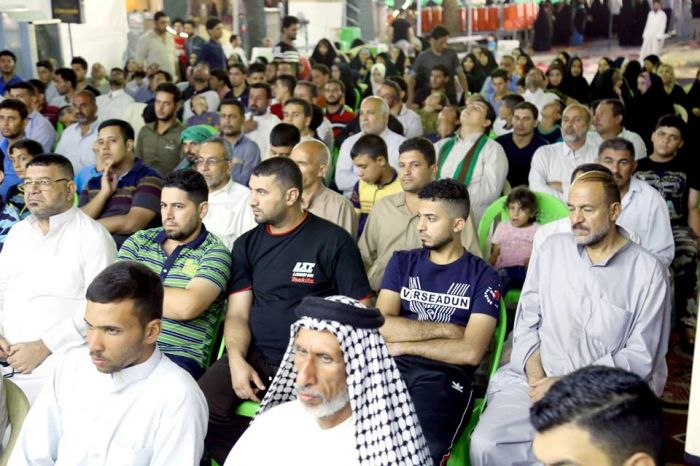 أقامت هيئة العلوية شريفة بنت الإمام الحسن المجتبى ( عليهما السلام) التابعة للمرقد الشريف محفلاً بهيجاً بمناسبة زواج النور من النور