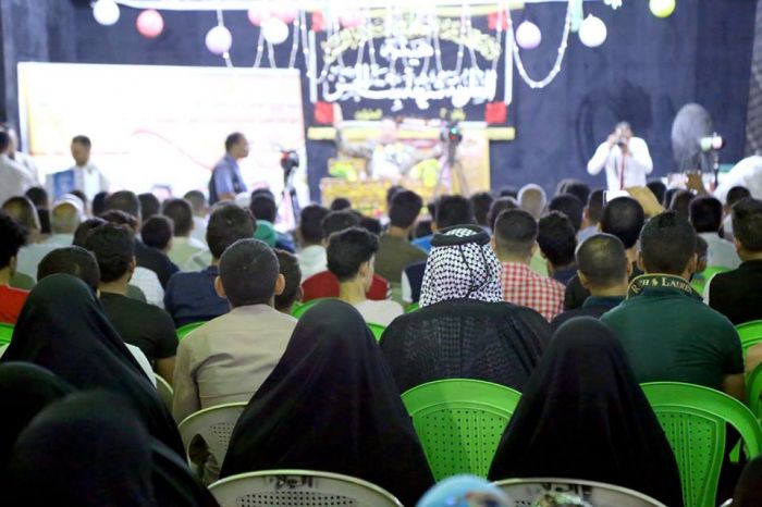 أقامت هيئة العلوية شريفة بنت الإمام الحسن المجتبى ( عليهما السلام) التابعة للمرقد الشريف محفلاً بهيجاً بمناسبة زواج النور من النور