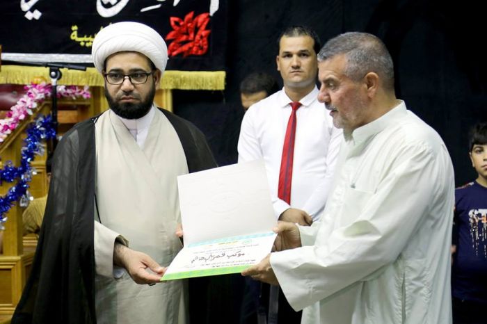 أقامت هيئة العلوية شريفة بنت الإمام الحسن المجتبى ( عليهما السلام) التابعة للمرقد الشريف محفلاً بهيجاً بمناسبة زواج النور من النور
