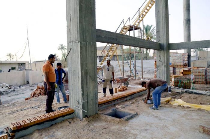 تم البدء بأعمال جدران الحرم الشريف