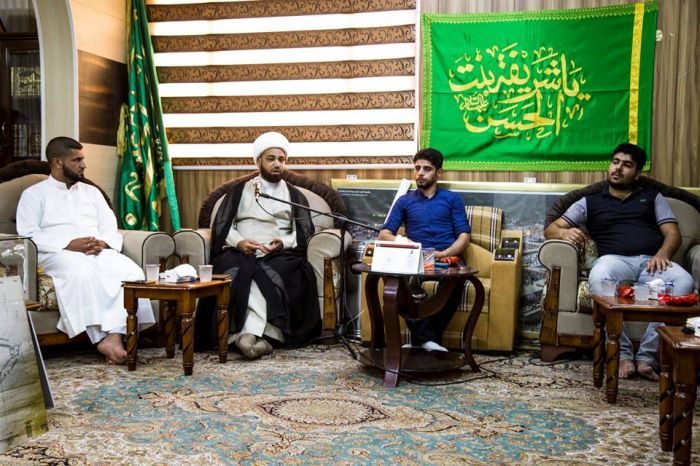 أسَتقبَل الأمينُ الخاص لمَزار العَلويَّة الطاهرة شَريفة بنت الإمامُ الحَسن المجتبى(عليهما السلام) وفد فرقة كشافة الكفيل التابعة للعتبة العباسية المقدس