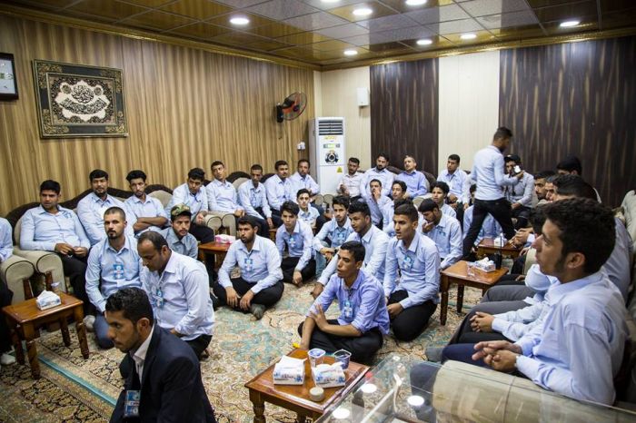 أستقبل الأمين الخاص لمرقد العلوية الطاهرة شريفة بنت الإمام الحسن المجتبى (عليهما السلام ) مجموعة من الشباب المتطوعين القادمين من محافظة البصرة للخدمة