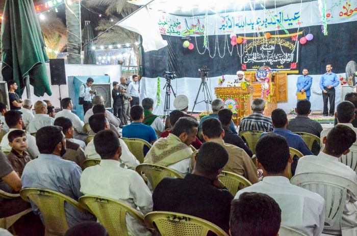 أقامت الأمانة الخاصة لمرقد العلويَّة الطاهرة السيَّدة شريفة بنت الإمام الحسن المجتبى (عليهما السلام) حفلاً دينياً بهيجاً بمناسبة (عيد الله الأكبر)