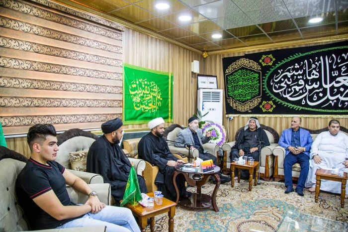 أسَتقبَلالأمينُ الخاص لمزار العَلويَّة الطاهرة شَريفة بنت الإمامُ الحَسن المجتبى(عليهما السلام) السيد أكرم درويش
