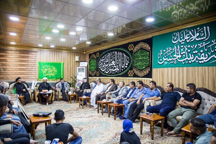 أسَتقبَلالأمينُ الخاص لمزار العَلويَّة الطاهرة شَريفة بنت الإمامُ الحَسن المجتبى(عليهما السلام) السيد أكرم درويش