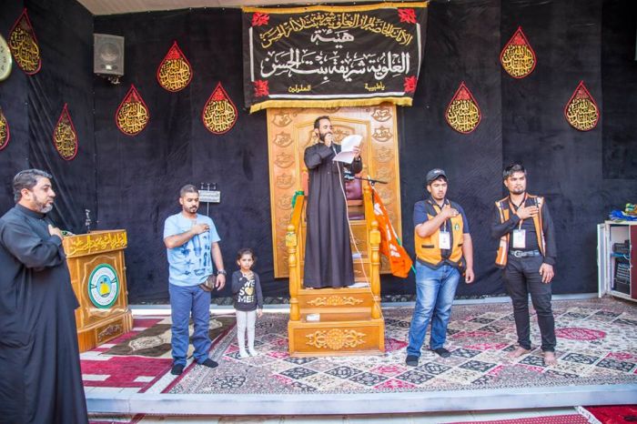 حَملة الديري من المملكة البحرين بزيارة مَرقد العلويَّة الطاهرة شريفة بنتُ الإمام الحسن المجتبى (عليهما السلام)