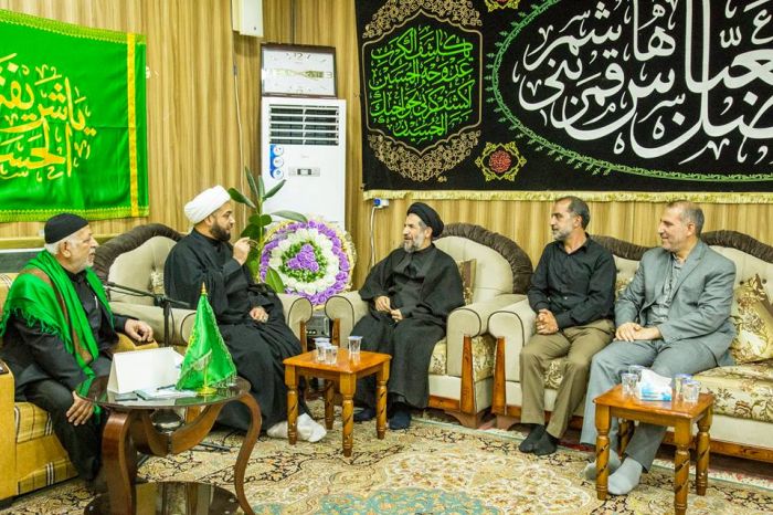 أسَتقبَل الأمينُ الخاص لمزار العَلويَّة الطاهرة شَريفة بنت الإمامُ الحَسن المجتبى(عليهما السلام) وفد من هيئة الحج والزيارة الإيرانية