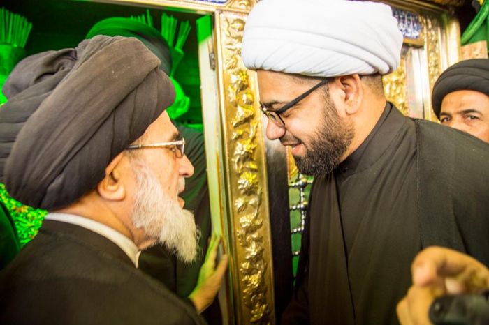 سماحة آية الله السيد محمد علي الشيرازي (دام عزهُ) في ضيافة السيدة شريفة (عليها السلام)