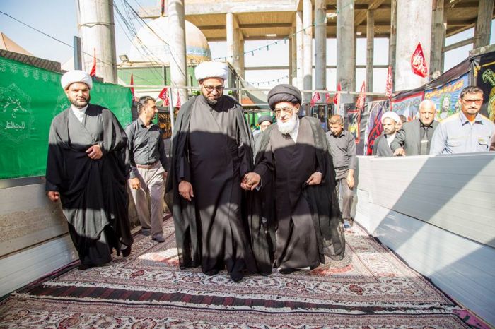 سماحة آية الله السيد محمد علي الشيرازي (دام عزهُ) في ضيافة السيدة شريفة (عليها السلام)