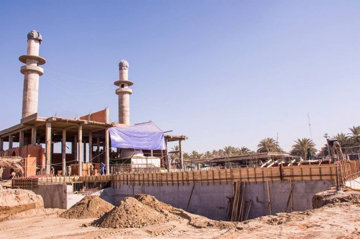 تسليح سقف سرداب السيدة نرجس خاتون في حرم العلوية الطاهرة السيدة شريفة (سلام الله عليها)
