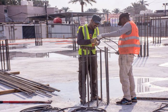 يتواصل العمل في المقطع B من الحرم الشريف