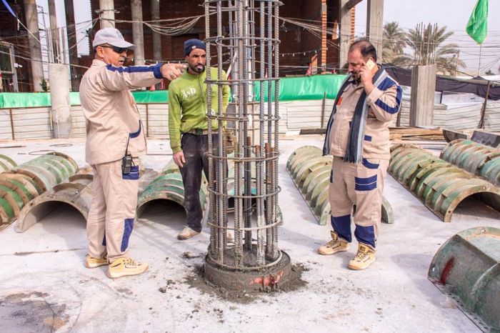 يتواصل العمل في المقطع B من الحرم الشريف
