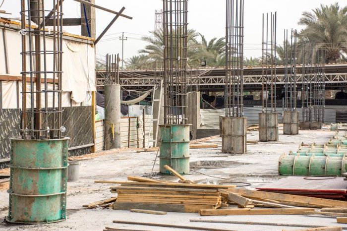 يتواصل العمل في المقطع B من الحرم الشريف