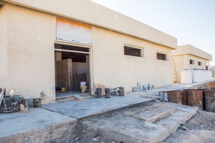 تنصيب شبكة المياه لبناية الصحيات الجديدة ، المجمع الثاني، وتأتي هذه الأعمال ضمن مشروع إعادة اعمار المَزار المطهر.