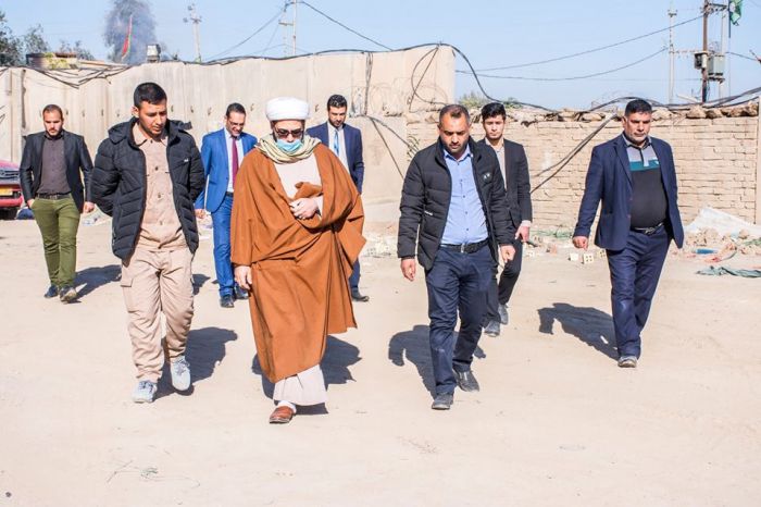 العمل ببناء الممرات الخدمية لسرداب السيدة النرجس(ع)في الحرم الشريف للسيدة شريفة (سلام الله عليها).