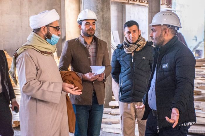 العمل ببناء الممرات الخدمية لسرداب السيدة النرجس(ع)في الحرم الشريف للسيدة شريفة (سلام الله عليها).