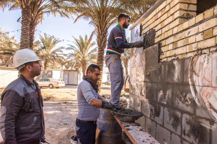 جانب من أعمال الشعبة الهندسية في مرقد العلوية الطاهرة السيدة شريفة بنت الإمام الحسن المجتبى(عليهما السلام)