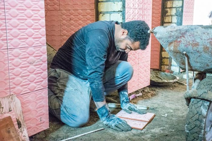 جانب من أعمال الشعبة الهندسية في مرقد العلوية الطاهرة السيدة شريفة بنت الإمام الحسن المجتبى(عليهما السلام)
