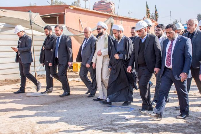 سماحة الشيخ رؤوف الفتلاوي (دام عزه) يستقبل رئيس اللجنة العليا للحشد الشعبي ونائب الأمين العام للمزارات الشيعية الشريفة وقائد شرطة بابل.