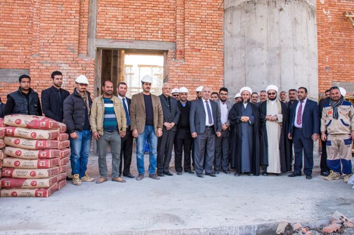 سماحة الشيخ رؤوف الفتلاوي (دام عزه) يستقبل رئيس اللجنة العليا للحشد الشعبي ونائب الأمين العام للمزارات الشيعية الشريفة وقائد شرطة بابل.
