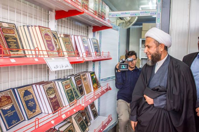 سماحة الشيخ رؤوف الفتلاوي (دام عزه) يستقبل رئيس اللجنة العليا للحشد الشعبي ونائب الأمين العام للمزارات الشيعية الشريفة وقائد شرطة بابل.