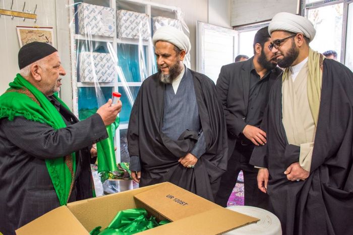 سماحة الشيخ رؤوف الفتلاوي (دام عزه) يستقبل رئيس اللجنة العليا للحشد الشعبي ونائب الأمين العام للمزارات الشيعية الشريفة وقائد شرطة بابل.