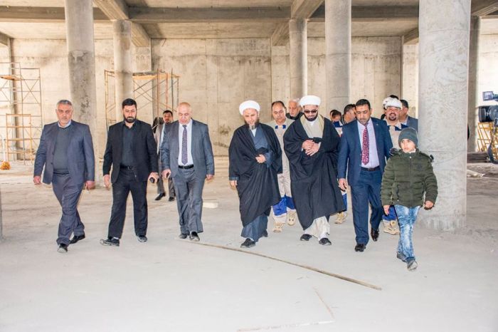 سماحة الشيخ رؤوف الفتلاوي (دام عزه) يستقبل رئيس اللجنة العليا للحشد الشعبي ونائب الأمين العام للمزارات الشيعية الشريفة وقائد شرطة بابل.