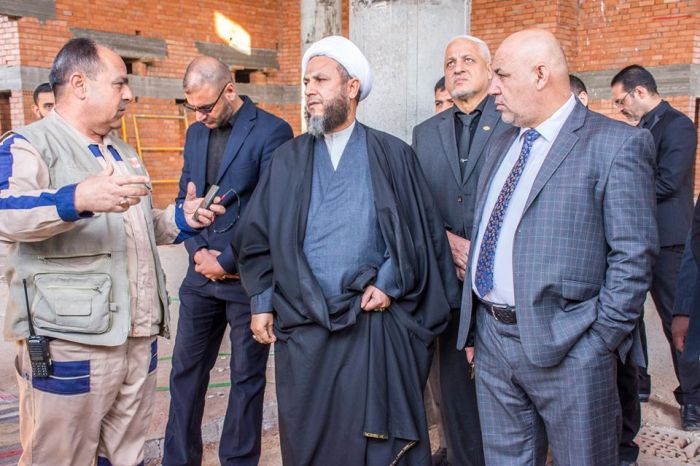 سماحة الشيخ رؤوف الفتلاوي (دام عزه) يستقبل رئيس اللجنة العليا للحشد الشعبي ونائب الأمين العام للمزارات الشيعية الشريفة وقائد شرطة بابل.