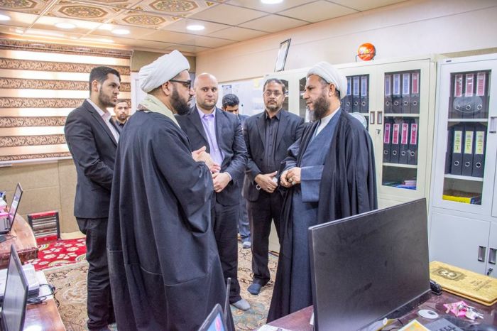 سماحة الشيخ رؤوف الفتلاوي (دام عزه) يستقبل رئيس اللجنة العليا للحشد الشعبي ونائب الأمين العام للمزارات الشيعية الشريفة وقائد شرطة بابل.