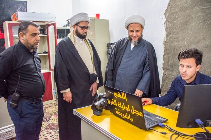سماحة الشيخ رؤوف الفتلاوي (دام عزه) يستقبل رئيس اللجنة العليا للحشد الشعبي ونائب الأمين العام للمزارات الشيعية الشريفة وقائد شرطة بابل.