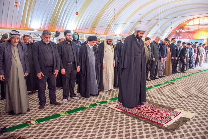 اقيمت صلاة الجماعة المباركة بإمامة سماحة الشيخ طاهر الخاقاني ( دام توفيقه )