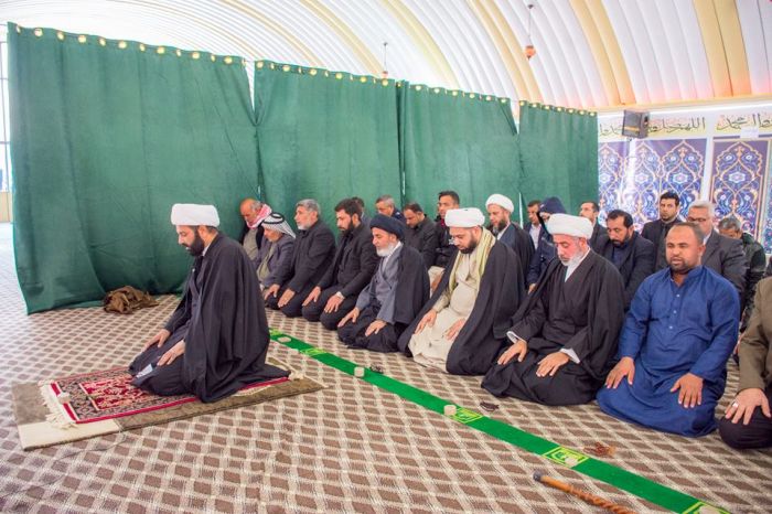 اقيمت صلاة الجماعة المباركة بإمامة سماحة الشيخ طاهر الخاقاني ( دام توفيقه )